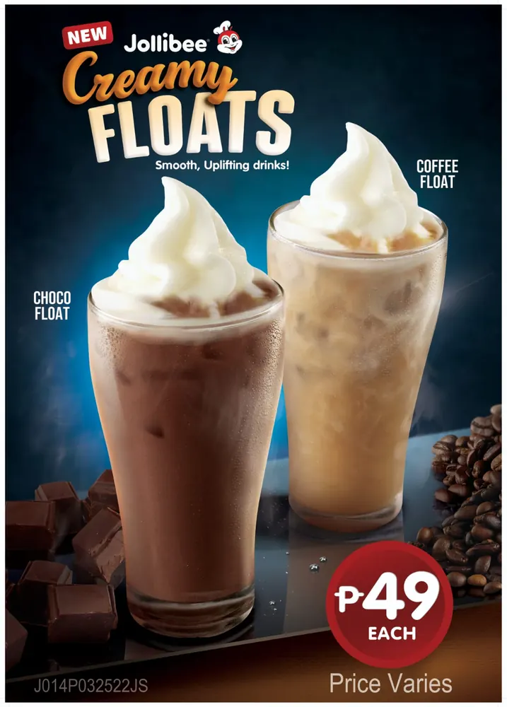 Jollibee Creamy Floats campaign creative